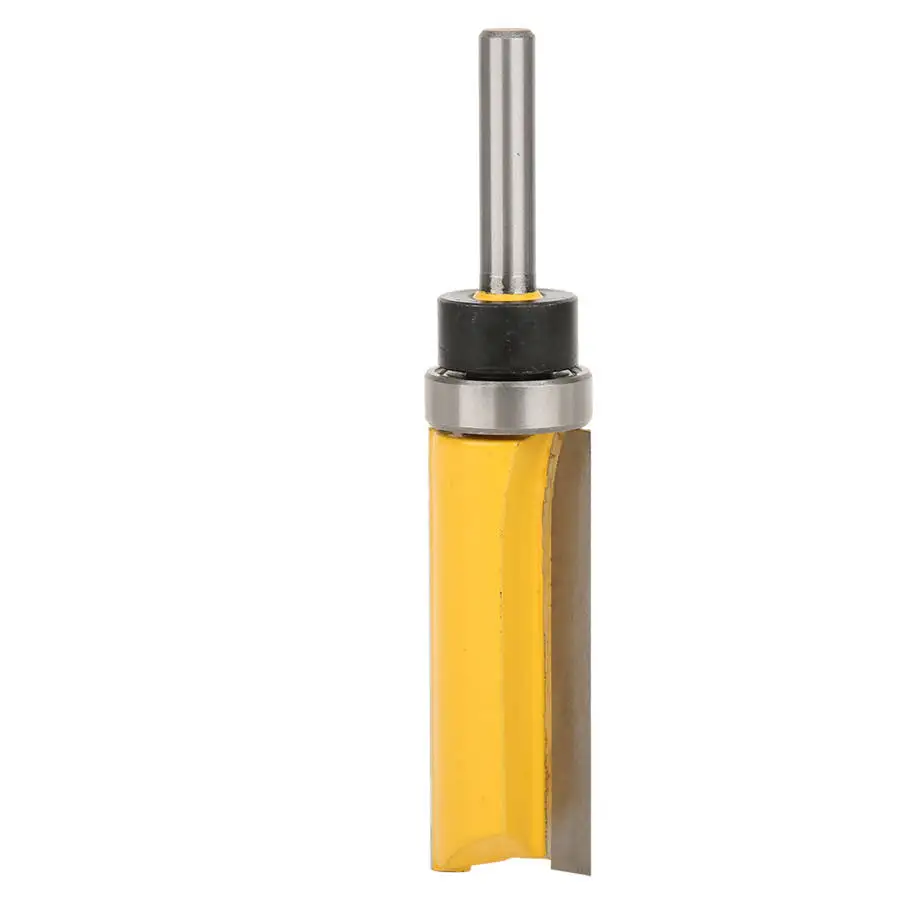

1/4in Shank Bearing Flush Trim Router Bit Woodworking Milling Cutter Carpenter Tool for Slotting Trimming 1/4x3/4x50.8