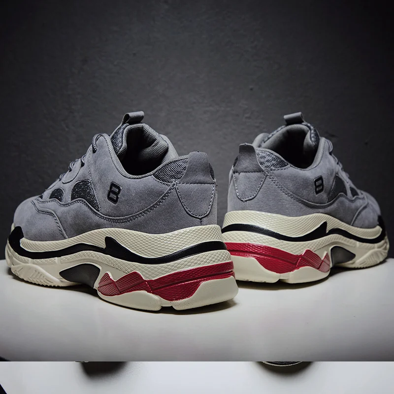 кроссовки мужские зимние TULUO цвет черный белый удобные для улицы balenciaca обувь