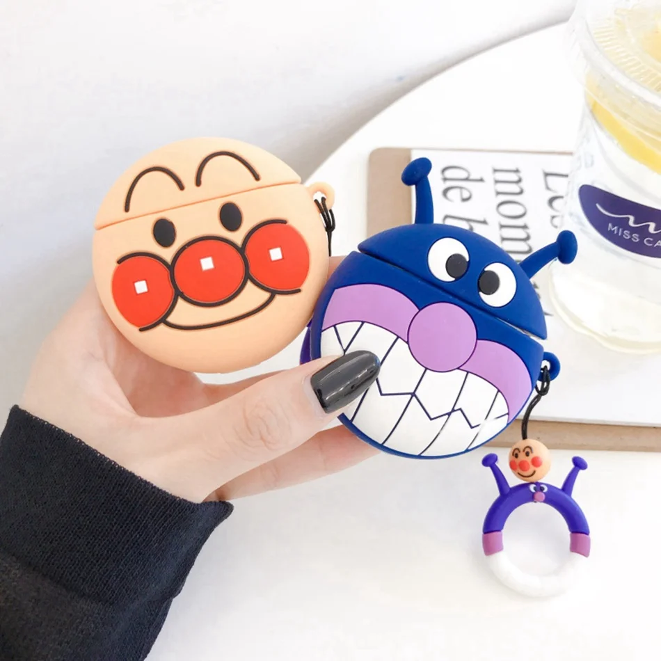 3D чехол для наушников Airpods 2 силиконовый клоун милые Мультяшные наушники Apple Air pods