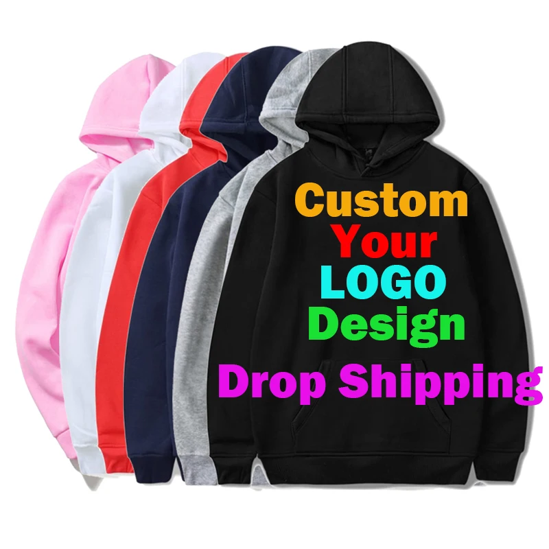 

Dropshipping 3D Hooded Sweatshirt Custom Hoodie for Women Men DIY Logo Casual Clothes Customization for Customers Wholesale 4XL