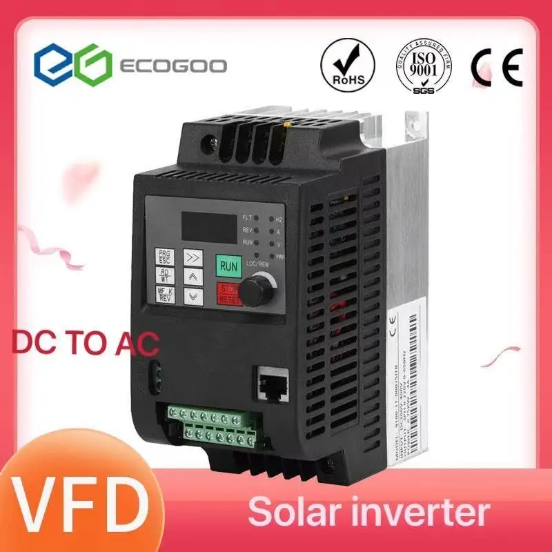 AC 220 В 1 фаза или DC200-400V Вход частотно-регулируемым приводом Солнечный преобразователь частоты 3 фазы 220V мощность двигателя Скорость Управление частота приводной преобразователь
