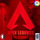 Ночной светильник Apex Legends с логотипом, светодиодный светильник меняющий цвет для игровой комнаты, идеи декора, классное событие, приз геймеров, подарок на день рождения, Usb-лампа