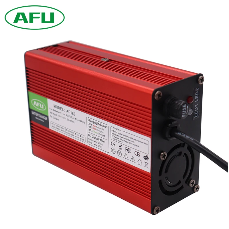 

48V 3A Lead Acid Battery Charger For 48V Electric Bike Scooters Charger With Cooling fan Auto-Stop