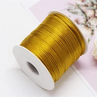 1mm old gold nylon chinese satin silk knot cord rattail thread necklace macrame string jewelry findings beading rope 563