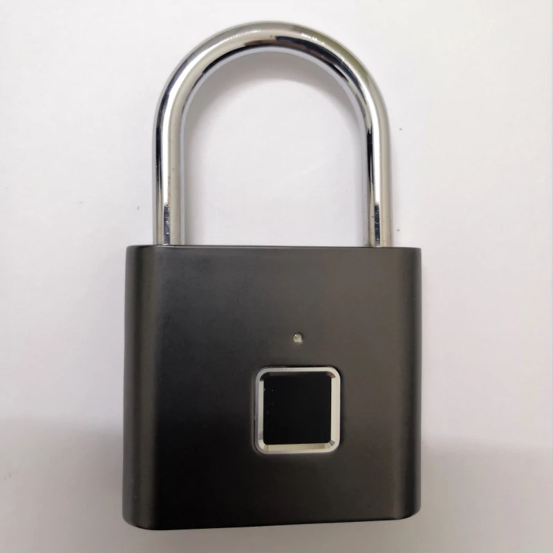 

USB Charging Door Lock Fingerprint Smart Padlock Keyless Quick Unlock Zinc Alloy Metal Padlock