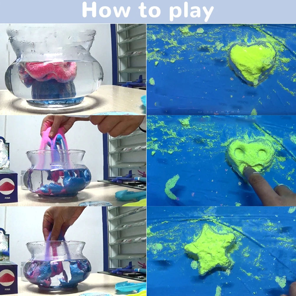 

Incredible Magic Sand Play Sand Waterproof Colored Sand DIY Drawing Toys For Adults Children Kids Arts Crafts Handmade Toys