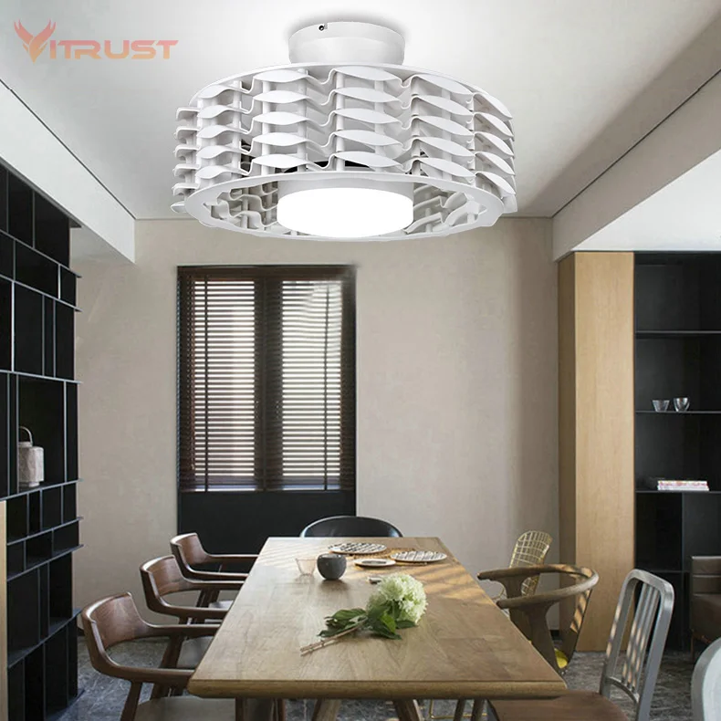 Креативный потолочный вентилятор светильник s бесшумный в помещении Европейском