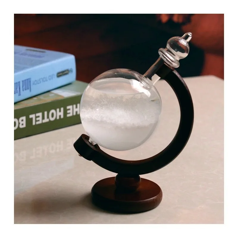 Штормовая стеклянная бутылка креативная настольная метеостанция в форме