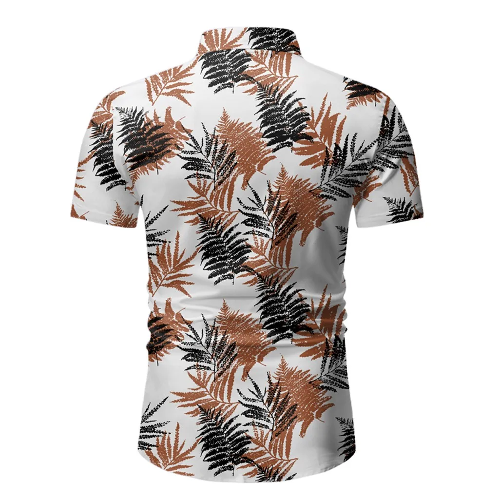 

Fashion 2020 Men Summer Printed Short Sleeve Hawaiian Casual T-Shirt Top Blouse Male Fitness Loose Tops Outdoor Jogging Clothes