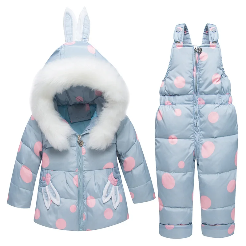 New 2019 Winter Children Clothing Sets Baby Girls Warm Parka Down Jacket for Clothes Children's Snow Wear Kids Suit | Детская одежда
