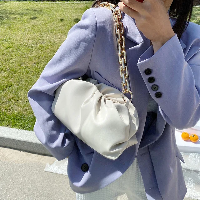 Сумка через плечо из мягкой кожи Cloud-wappd женская сумка-мессенджер с клецкой сумка