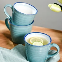 japanese kiln change glaze ceramic tableware tea water cup featured restaurant household retro coffee mug milk cups