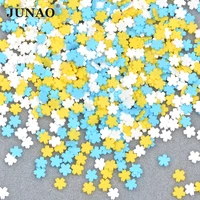 junao 10g 5mm colorful flower rhinestone stickers body face nail art decorative scrapbook applique buttons diy crafts supplies