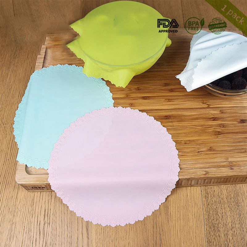 Еда Класс силиконовый Обёрточная бумага свежие Саран крышкой высокого стрейч