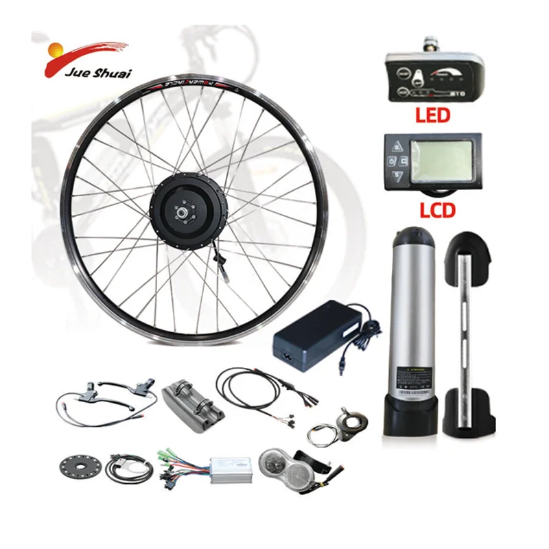 

Electric Bike Conversion Kit with Battery Front Rear Wheel Diy Ebike Kit 250W 350W 500W 10Ah12Ah 36V 20-29inch 700c Bicicleta