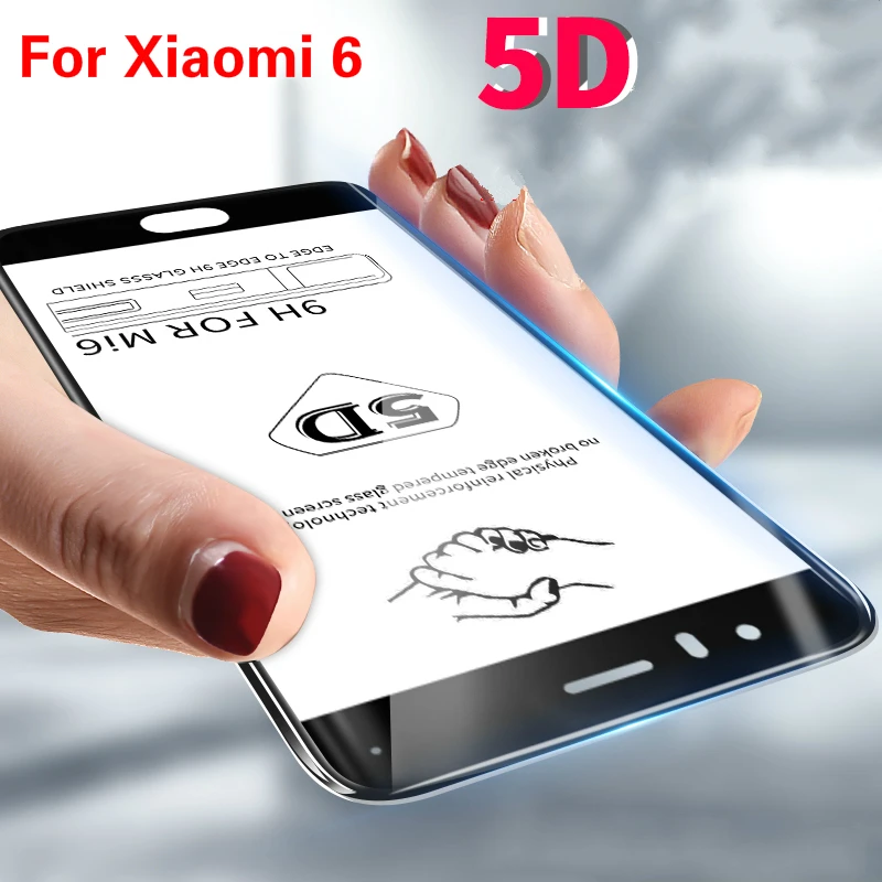 JGKK 5D полноэкранное закаленное стекло с закругленными краями для Xiaomi 6 Mi6 Защитная
