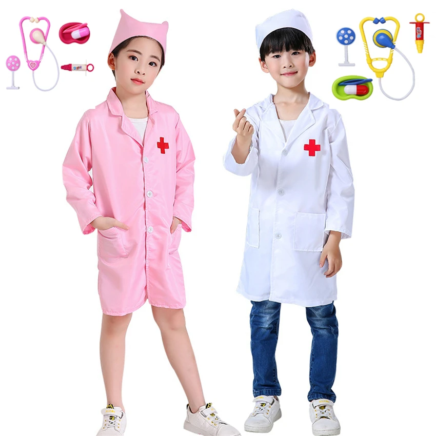 Детская униформа для косплея на Хэллоуин хирургическая форма маленьких девочек