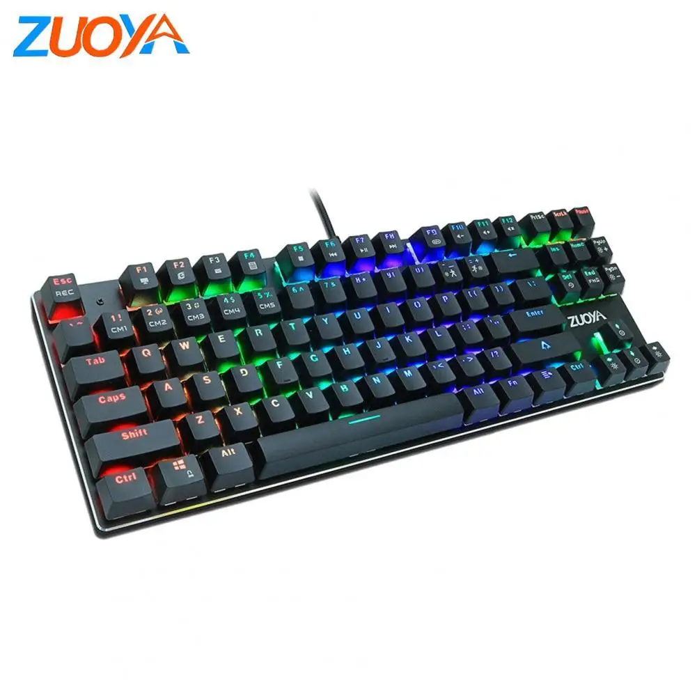

Проводная Механическая клавиатура, игровая клавиатура с RGB-подсветкой, с защитой от фиктивных нажатий, с синими и красными переключателями, ...