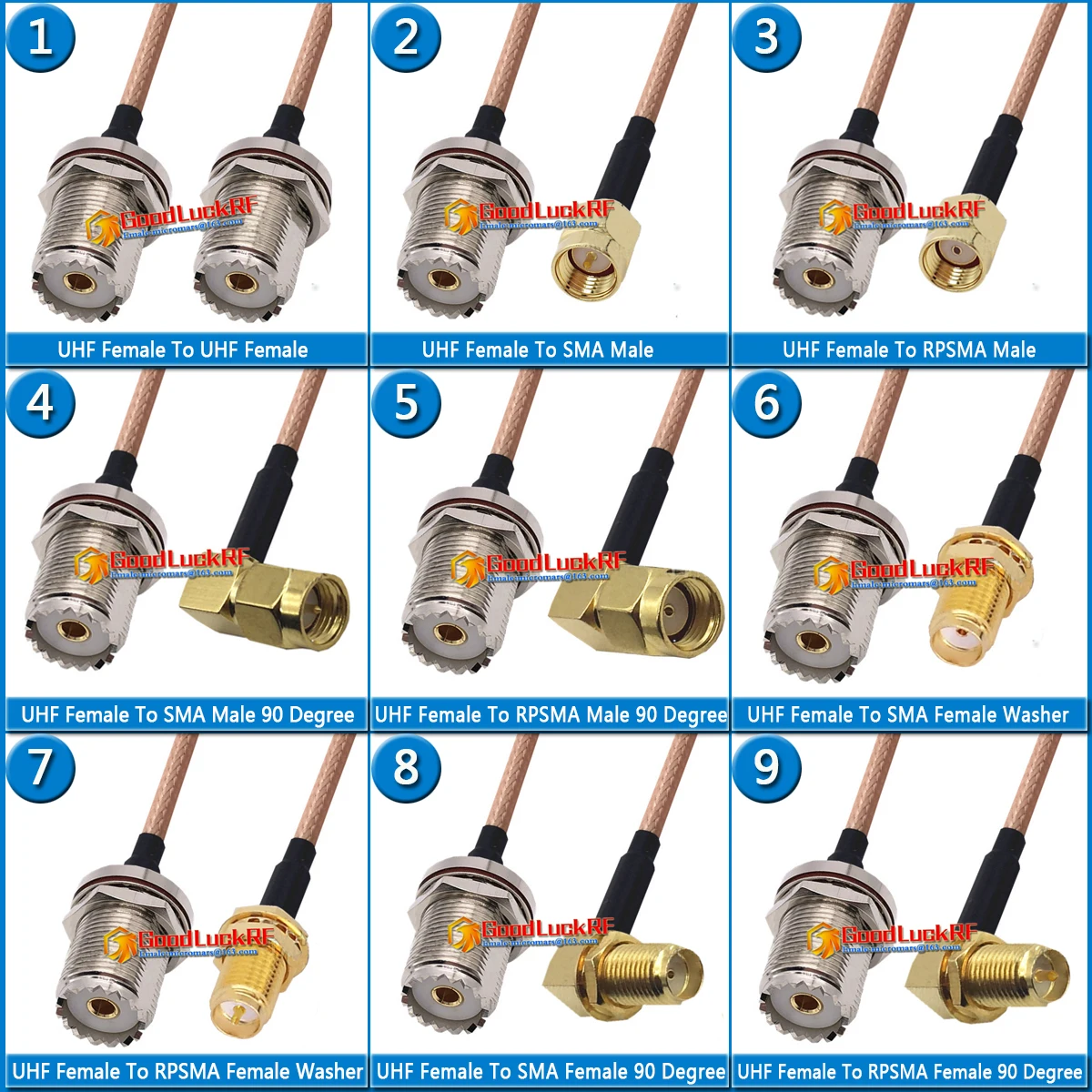 

PL259 SO239 UHF , SMA