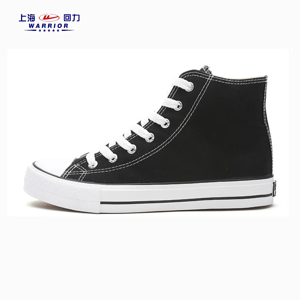 High Gang Breathable Casual Shoes 2020 New Summer Unisex Lovers Black White Strong Breathable Rubber Sole Canvas Shoes For Girls