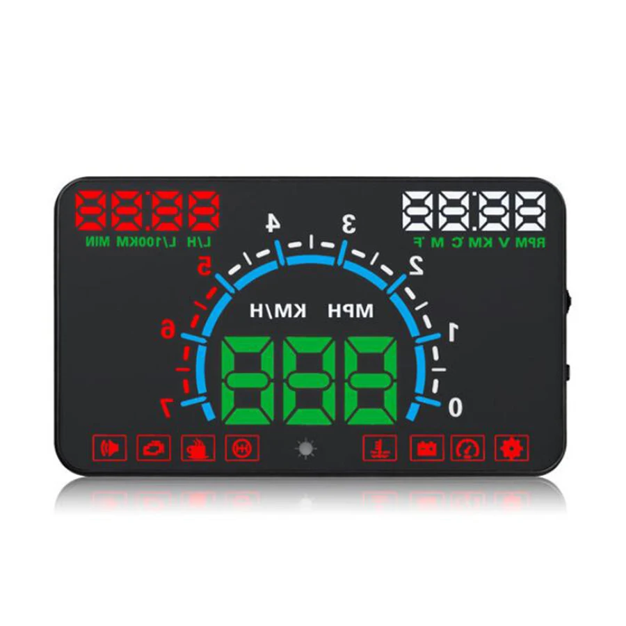 Автомобильный Дисплей OBDII HUD дисплей 5 8 дюйма легкое подключение и