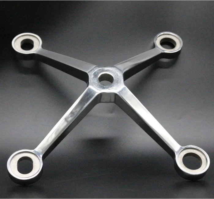 

four arm stainless steel glass curtain wall holder spider