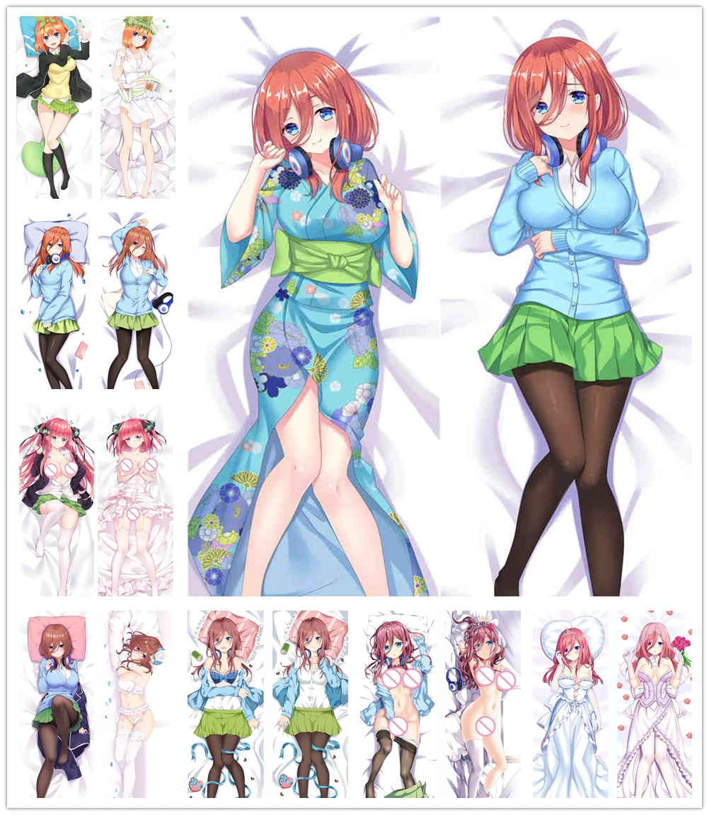 Чехол для подушки Quintessential Quintuplets go-toubun no-hanayome соблазнительный чехол nakano nino Dakimakura