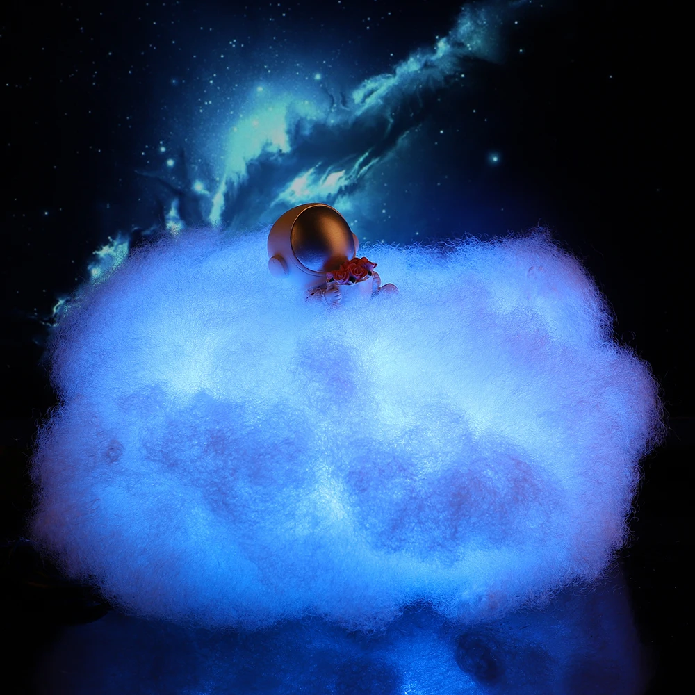 Специальная Светодиодная лампа в виде цветных облаков и астронавта с радужным