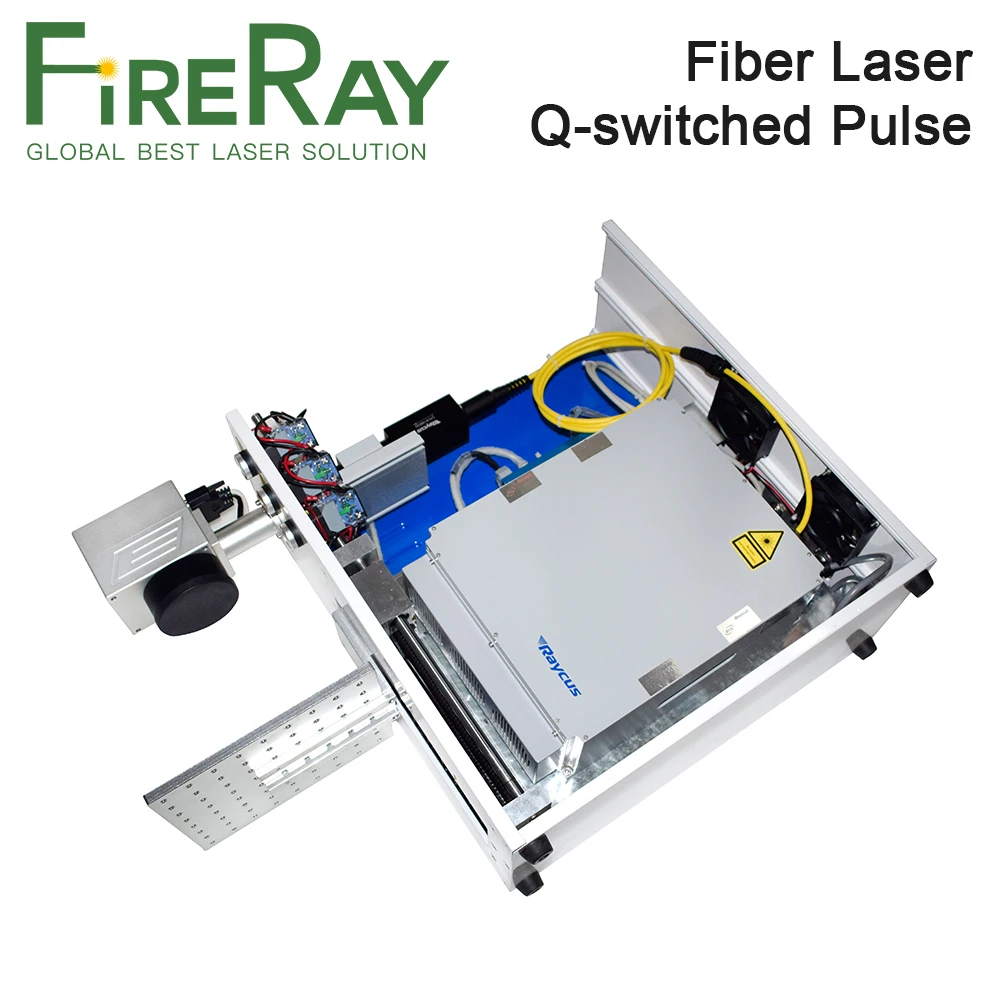 Фирменный импульсный оптоволоконный лазерный источник FireRay Raycus 20 100W MOPA 1064 нм