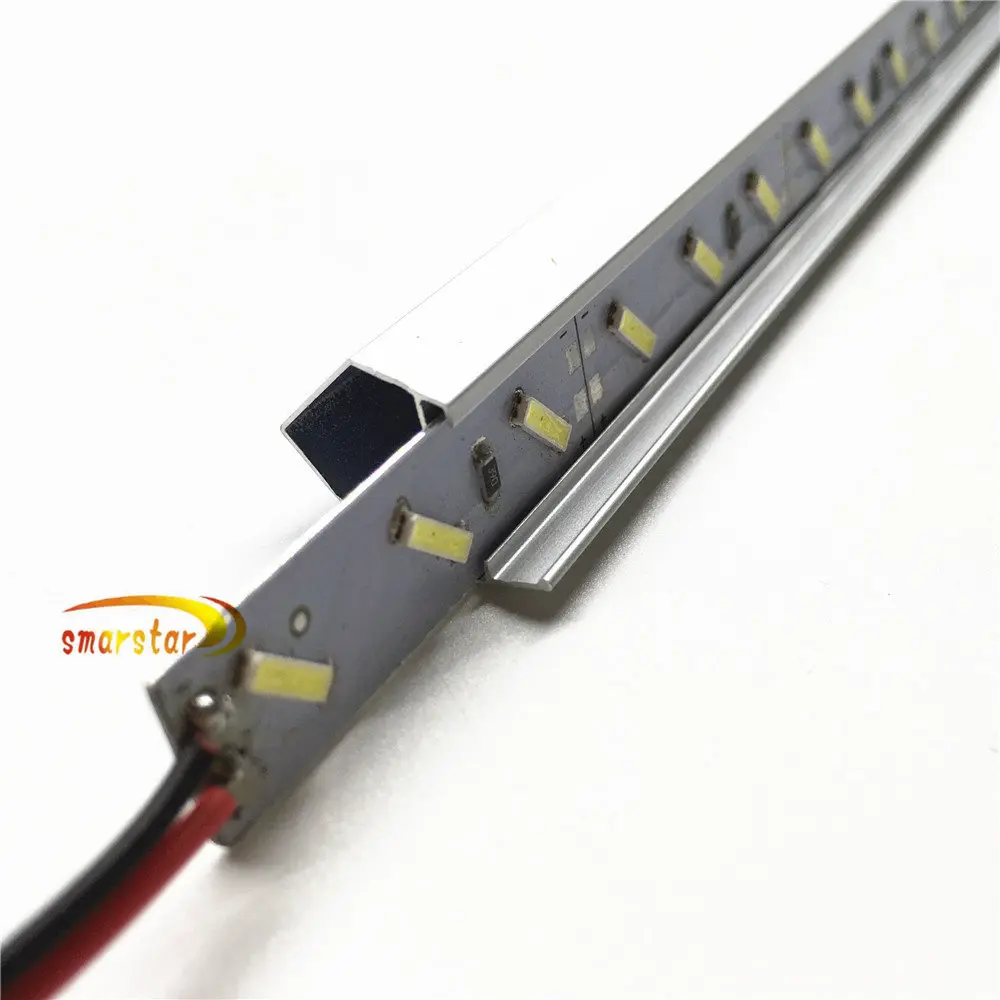 Smarstar DC 12 В 0 5 м 7020 светодиодная полоса освещения U V алюминиевый чехол оболочка 36