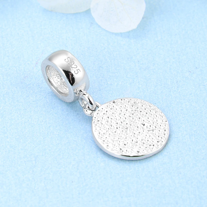 925 пробы серебряный 12 Созвездие Рак круглой формы Изящные Подвески бусины