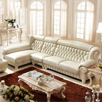high quality european living room genuine leather sofa p10107