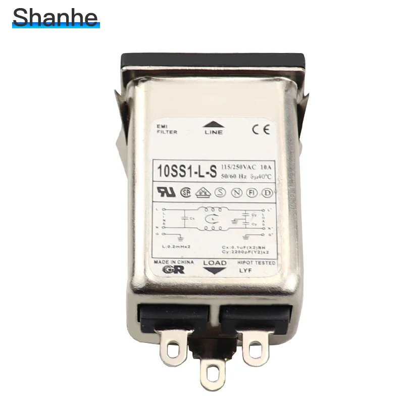 Разъем питания переменного тока EMI filter 10A 115/250V|connector ac|connector powerconnector socket |