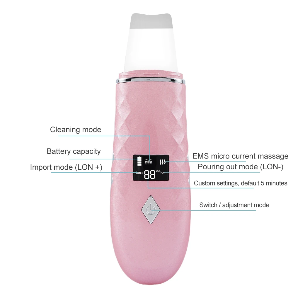 Аппарат Ультразвуковой светодиодный для удаления морщин и черных