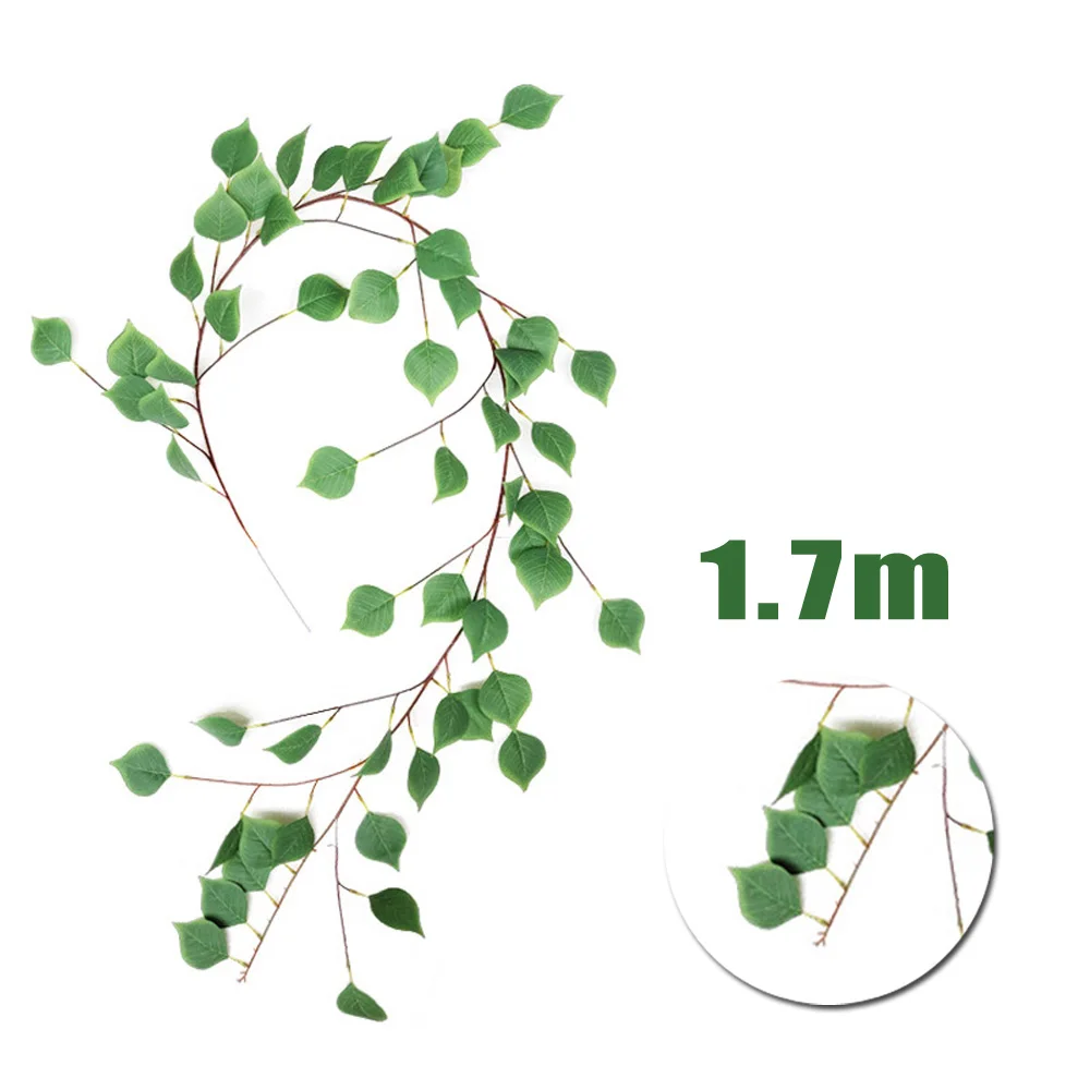 1х искусственный зеленый лист плюща гирлянда ротанговая листва Свадебный