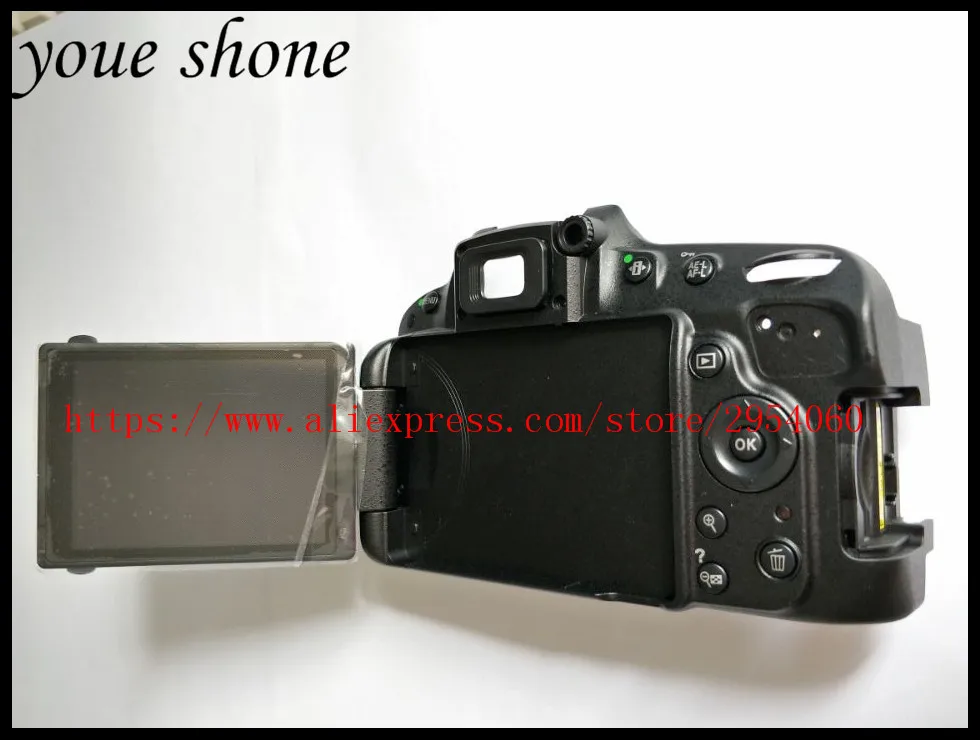 Натуральная кожа для Nikon D5100 задняя крышка чехол с ЖК дисплей и ключа Замена|case