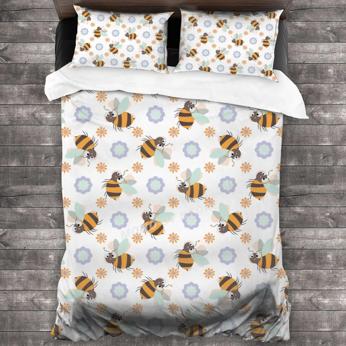 

Комплект постельного белья с Пчелкой, пододеяльник, наволочки, одеяло, Комплект постельного белья