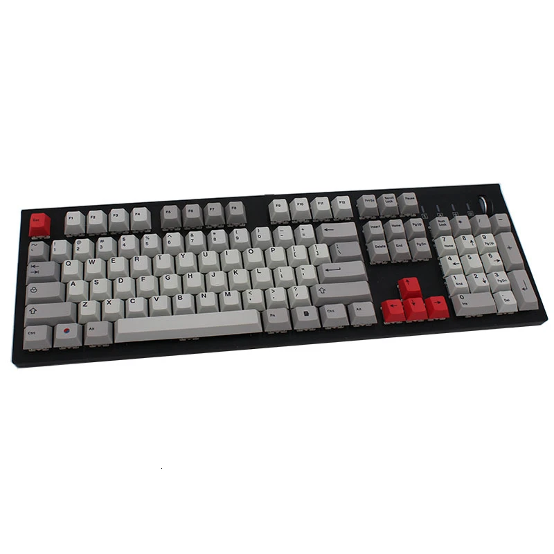 IDOBAO Вишневый персональный профиль темно серый + светильник keycapBlack с японским