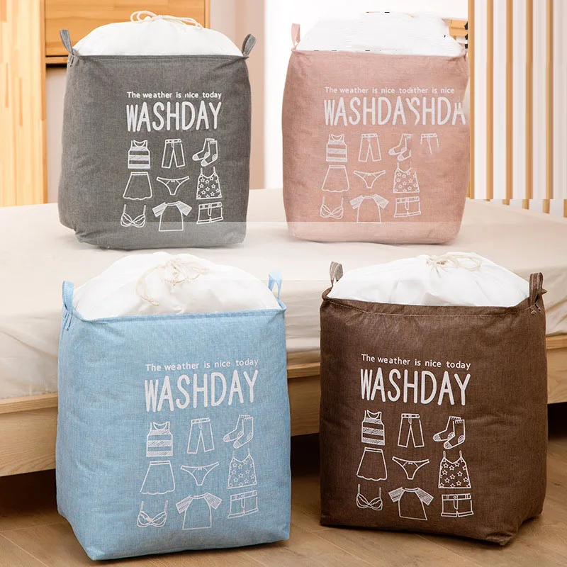 

Одеяло сумка для хранения домашней одежды сумка-мешок из хлопка и льна влагостойкий движущийся Контейнер чемодан шкаф упаковка Органайзер