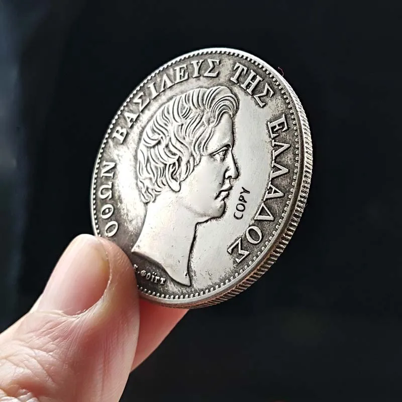 1833 греческие монеты 39 мм круглые орнаменты коллекционные копия