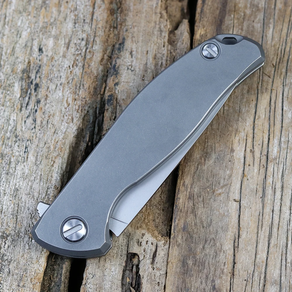 Green thorn Flipper F95 K110 стальной Nudist титановая ручка карманный складной нож для кемпинга