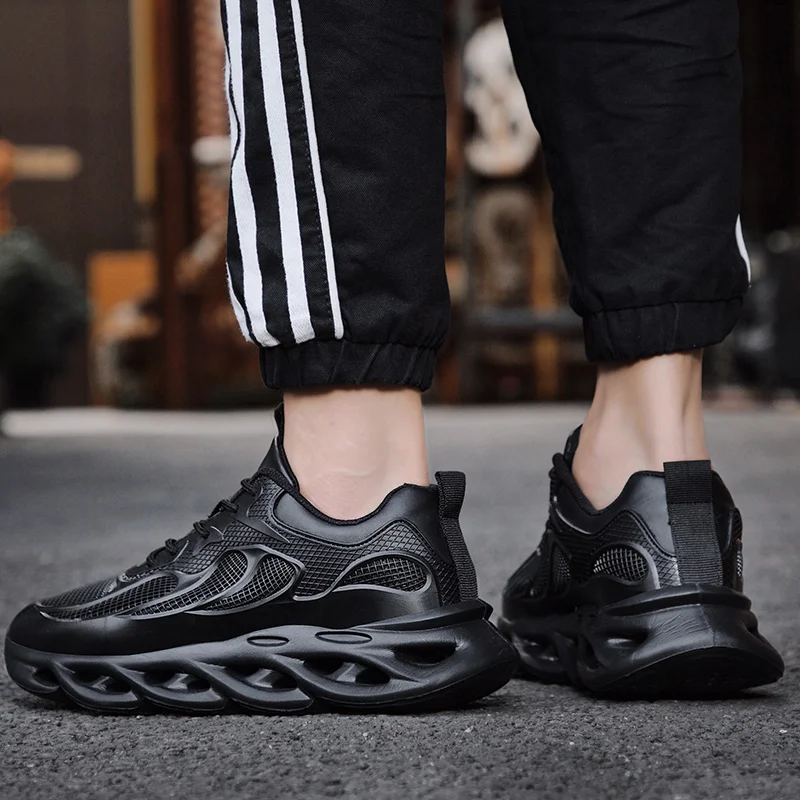 Мужские кроссовки Модная теплая зимняя мужская обувь Кожаная повседневная для