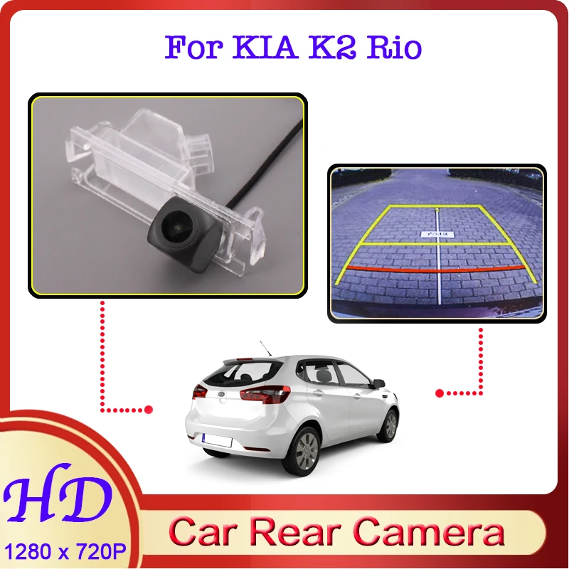 

Автомобильная камера заднего вида «рыбий глаз» для KIA K2 Rio UB 2011 ~ 2017 ночное видение HD Водонепроницаемая специализированная камера заднего ви...