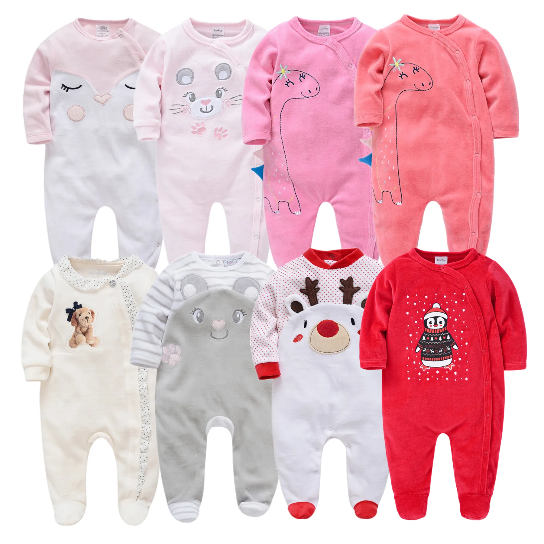 

Unisex Newborn Baby Rompers Winter Pjiamas Infant Girls Onesies Velvet Warm Jumpsuit Baby Boys Overalls Toddler Girls Clothing
