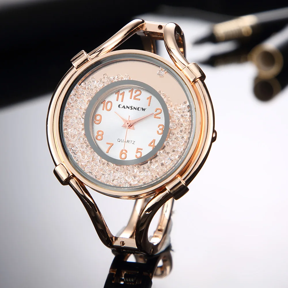 

Bangle Women's Watch Simple Fashion Crystal Bracelet Wristwatch for Women Stainless Steel Diamond Female Gift Clock часы женские
