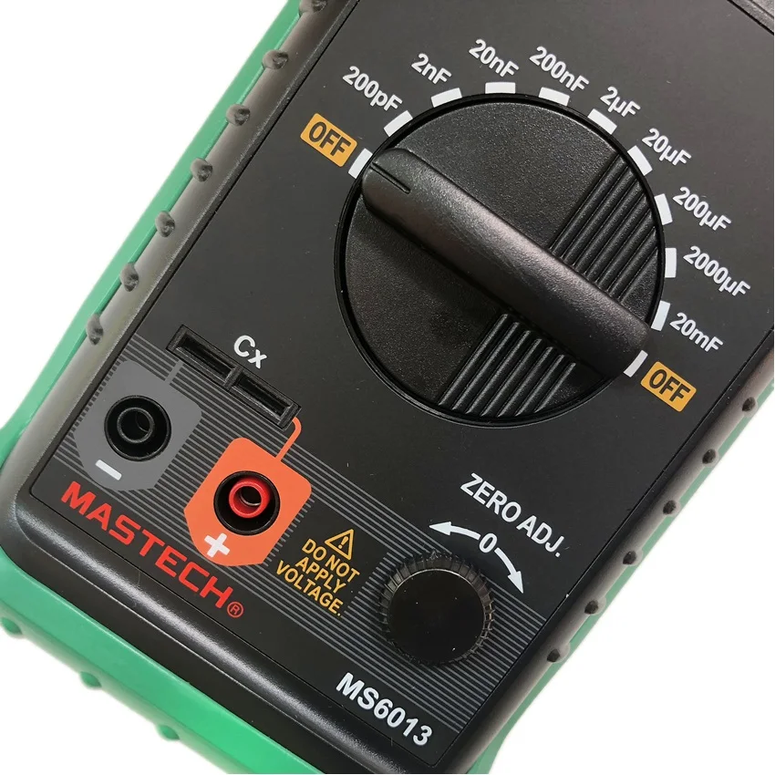 MASTECH MS6013 (MY6013A) Портативный цифровой измеритель емкости 3 1/2 от 200pF до 20mF |