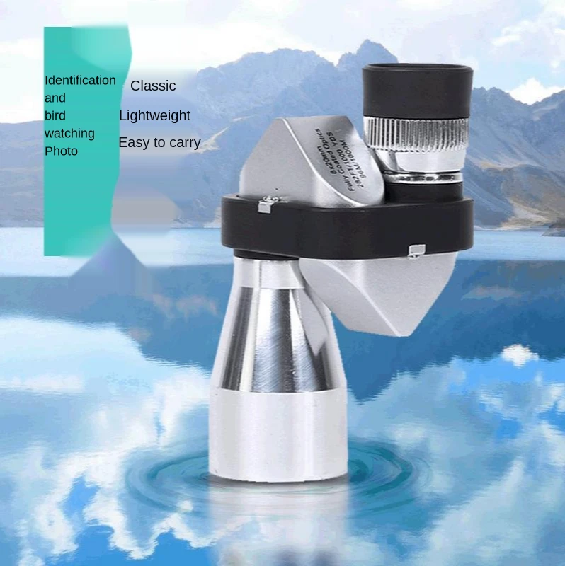 Оптический телескоп 820 угловой металлический с микроскопом для наблюдения за