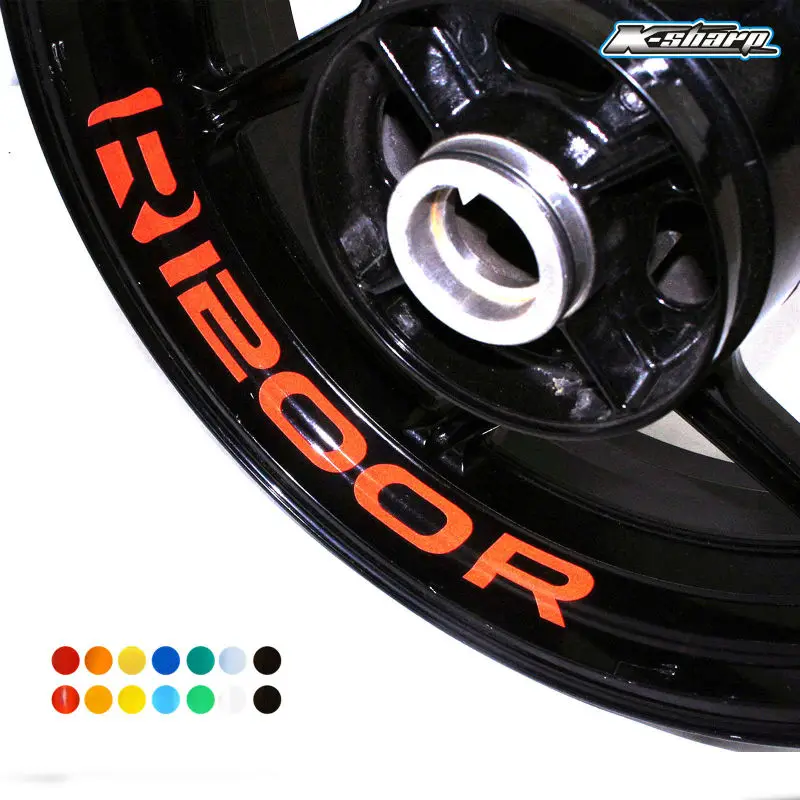 

8 X custon inner rim decals wheel reflective sign Stickers stripes For BMW R 1200 R