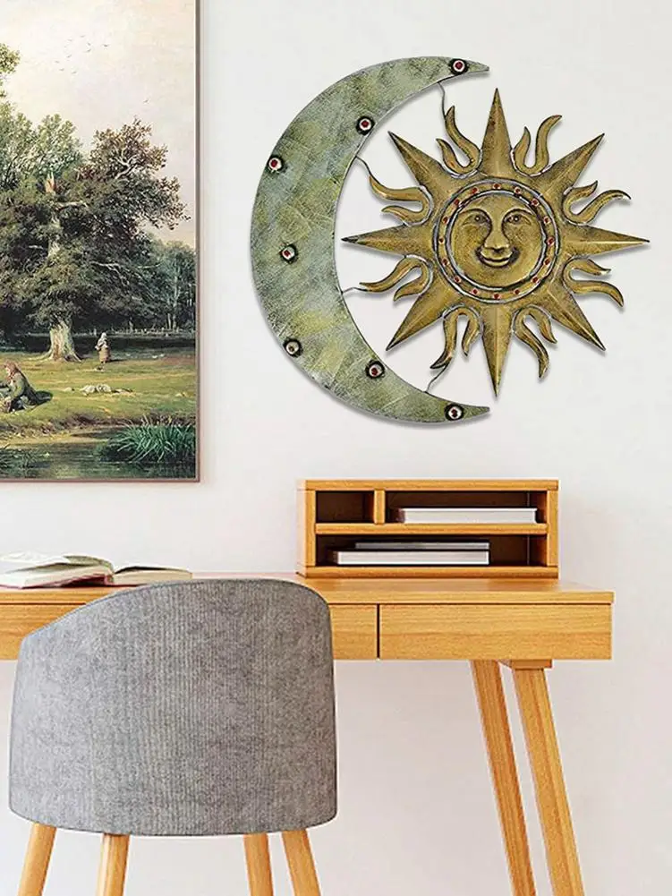 13 АЦТЕКСКИХ Солнце Луна Металлический Настенный декор небесная тематика ручная