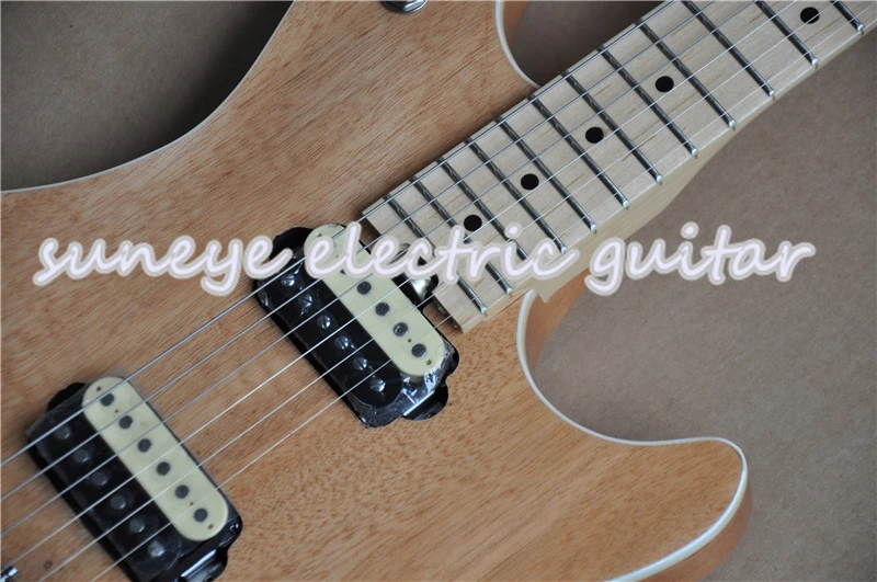 Suneye Китай OEM электрогитара с естественной деревянной глянцевой отделкой Guitarra